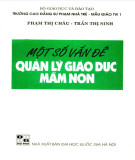 Ebook Một số vấn đề quản lý giáo dục mầm non